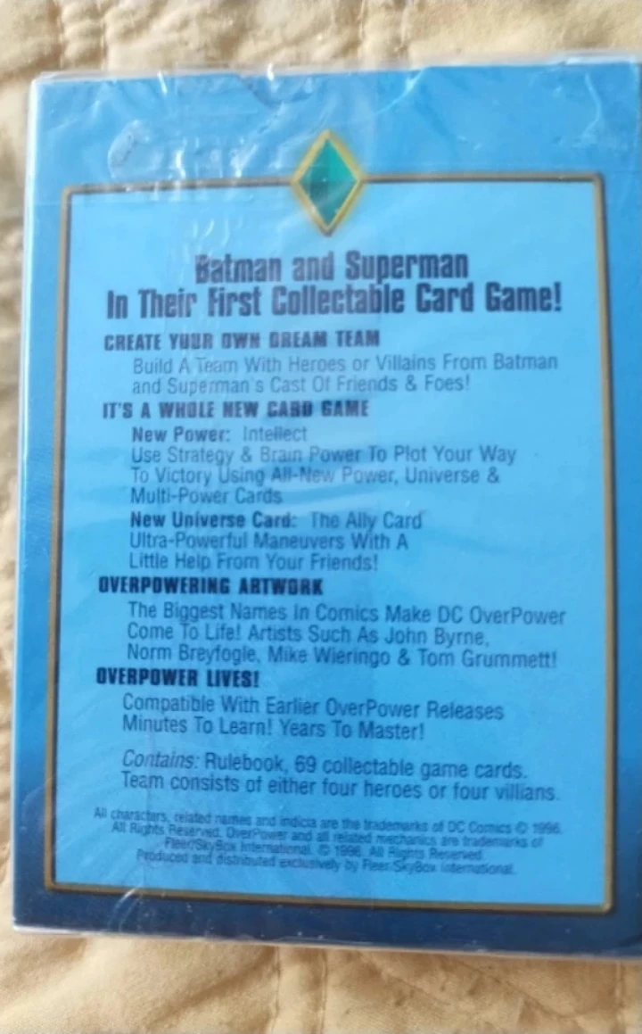 Batman & Superman OverPower Collectible Card Game Starter Deck - photo 2