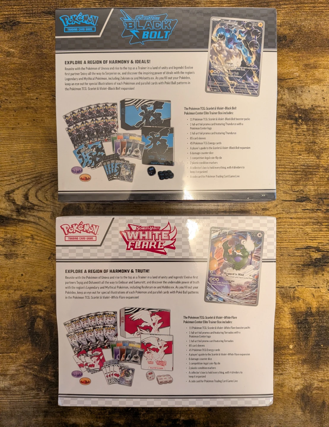 Pokemon TCG:  Black Bolt & White Flare Pokemon Center ETBs - photo 3