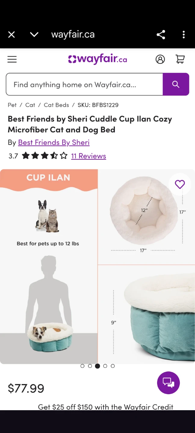 Microfiber Cat and Dog Bed - photo 5