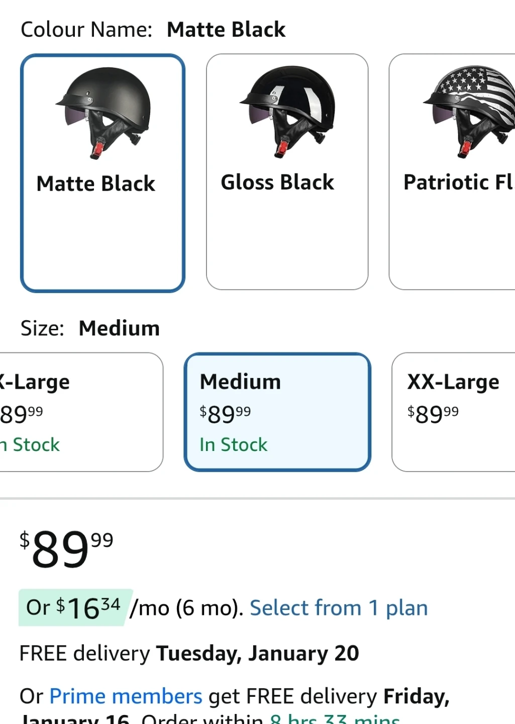 Virtue Matte Black Motorcycle Helmet - Size Medium - photo 2