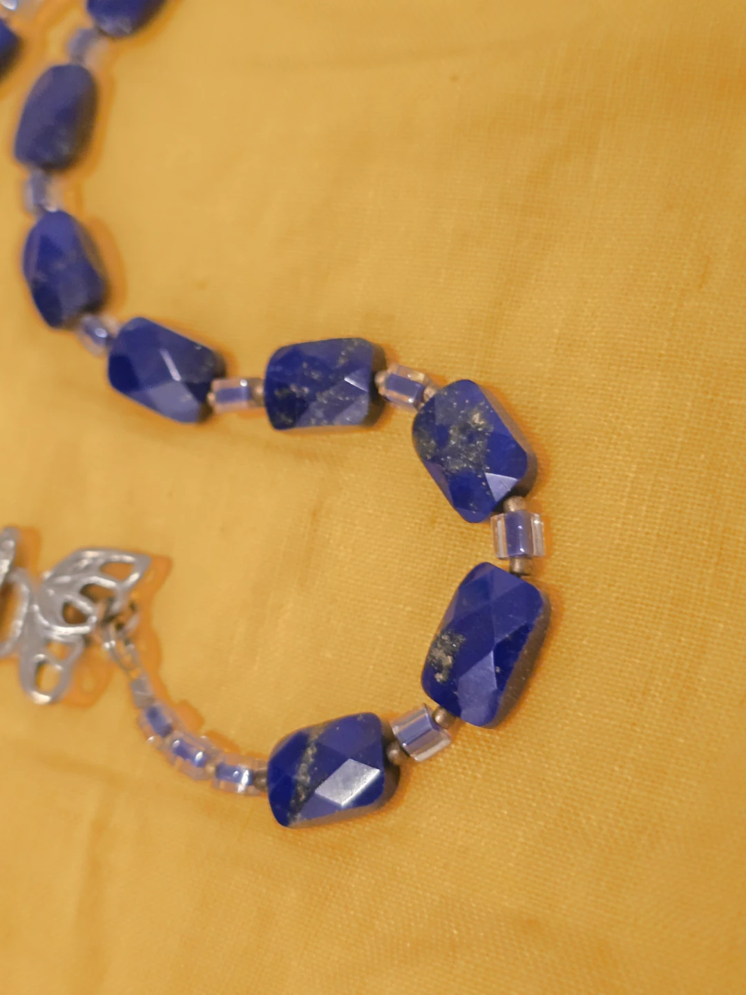 Lapis Lazuli  necklace with Butterfly Clasp plus 3 - photo 4