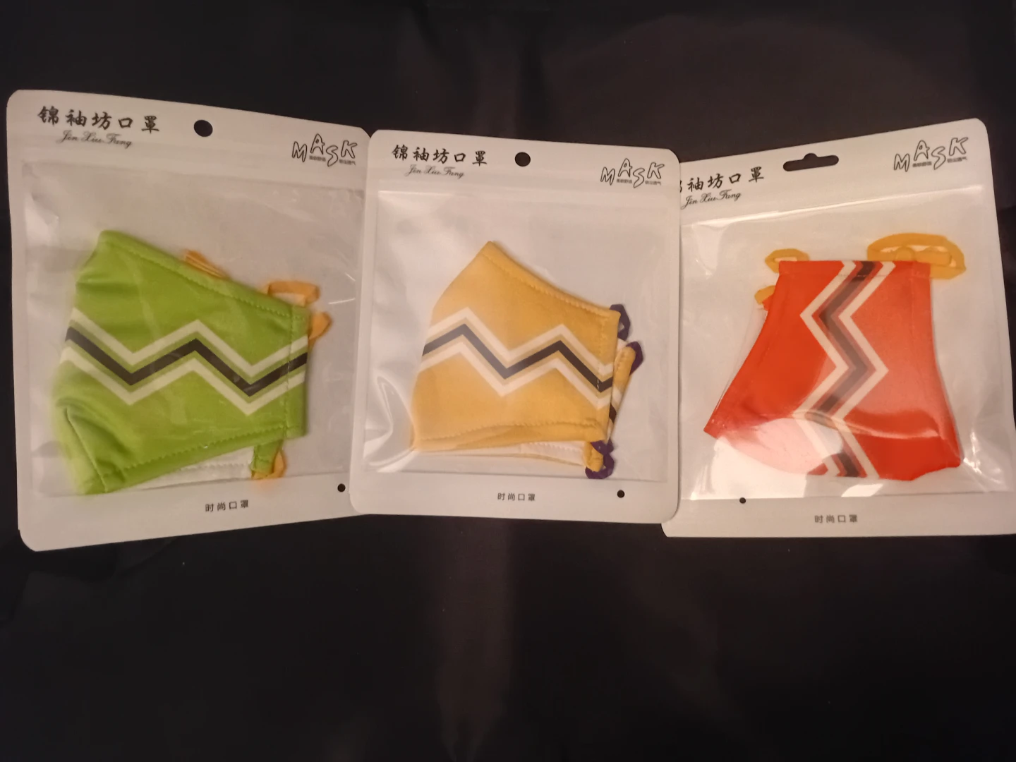 NEW!  3-Pack Jin Jiu Fang Fashion Masks - photo 2
