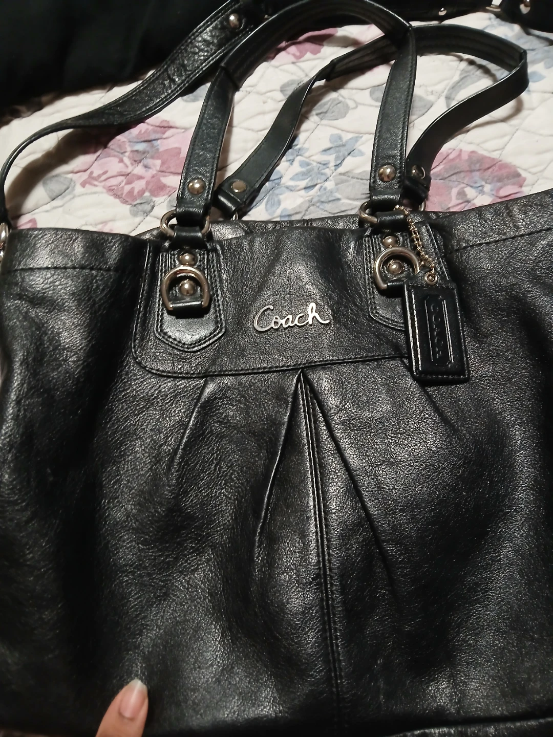 Coach Leather Tote Bag