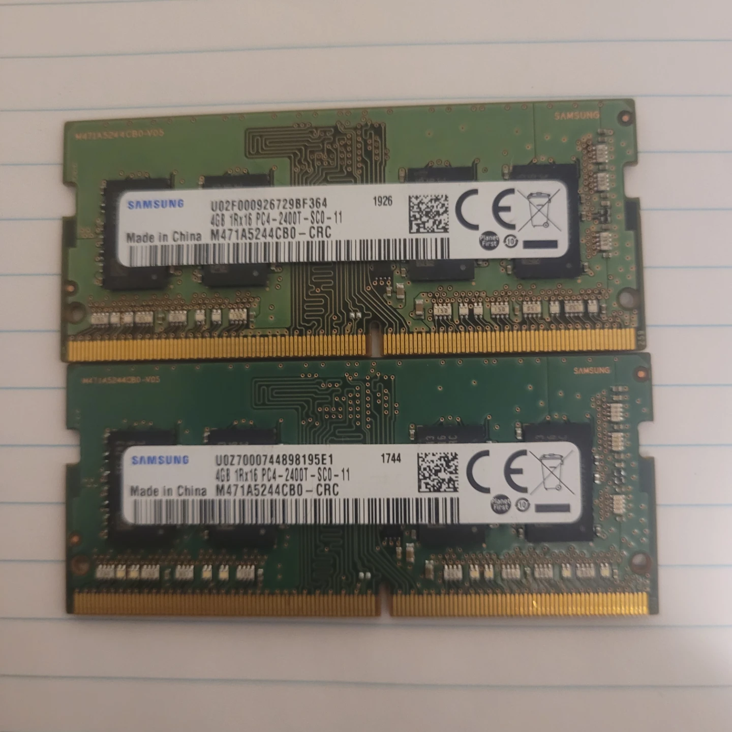 Samsung 4GB DDR4 Laptop RAM (2x 4GB)