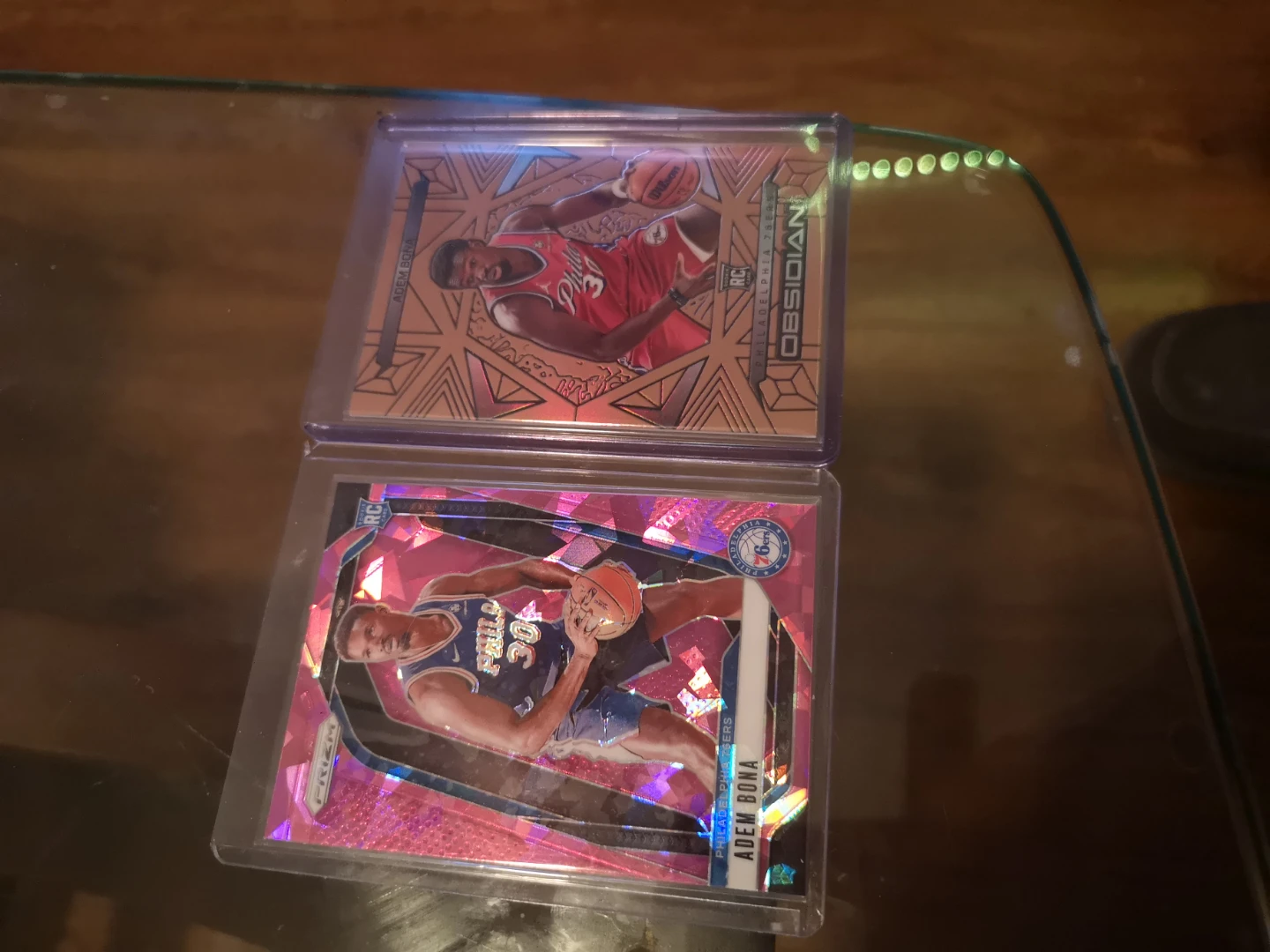 Adem Bona obsidian RC /99 2× Basketball Cards
