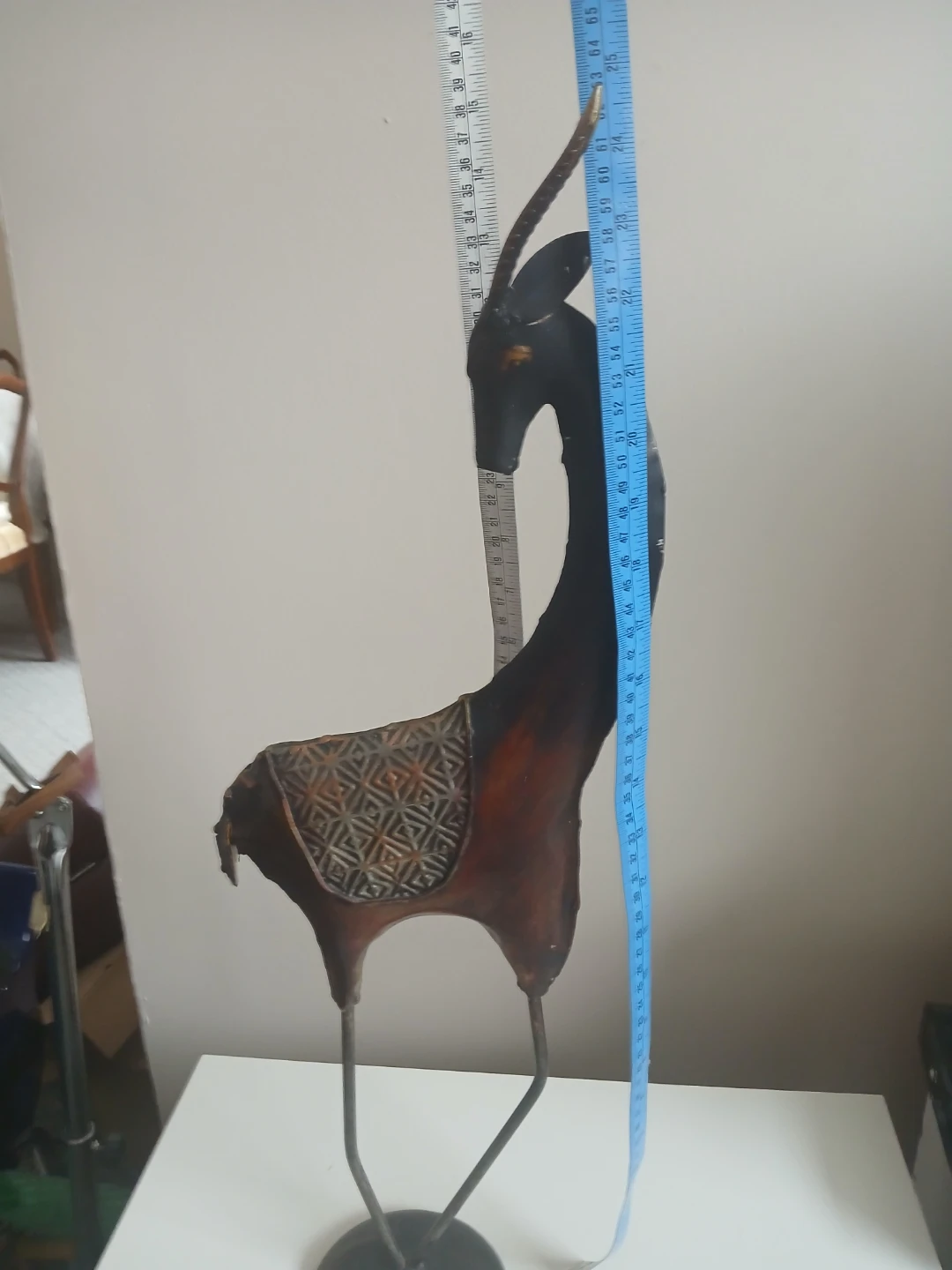 Metal Giraffe Sculpture - photo 2