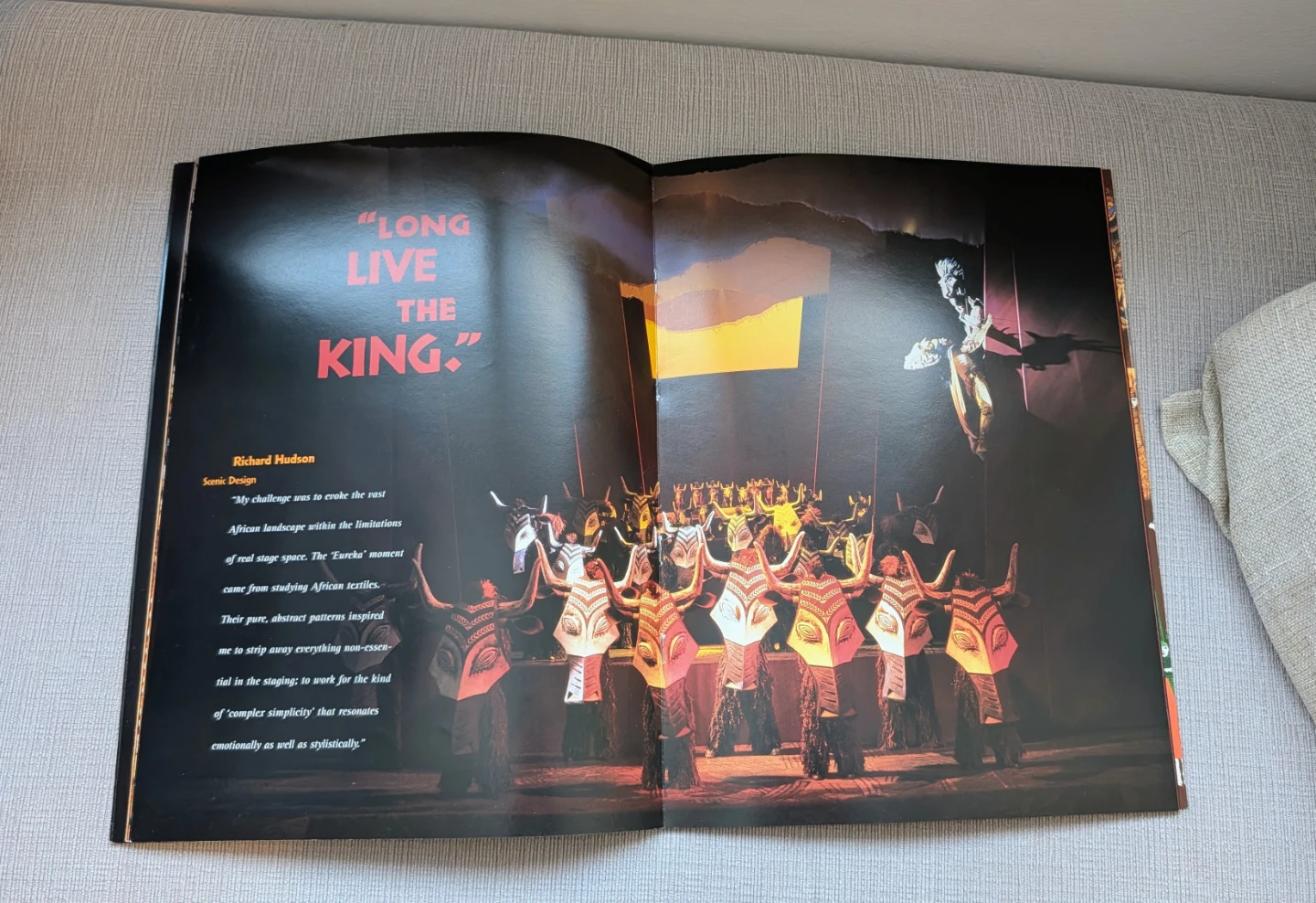Brand New The Lion King Broadway Musical Program Book - photo 2