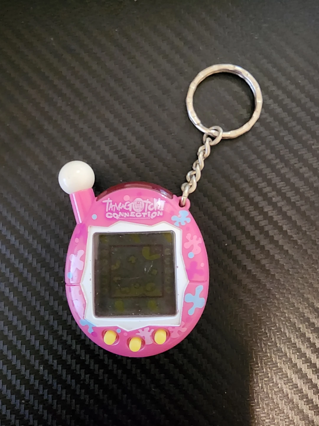 Tamagotchi Connection V4 Pink with Splats 2007, no battery