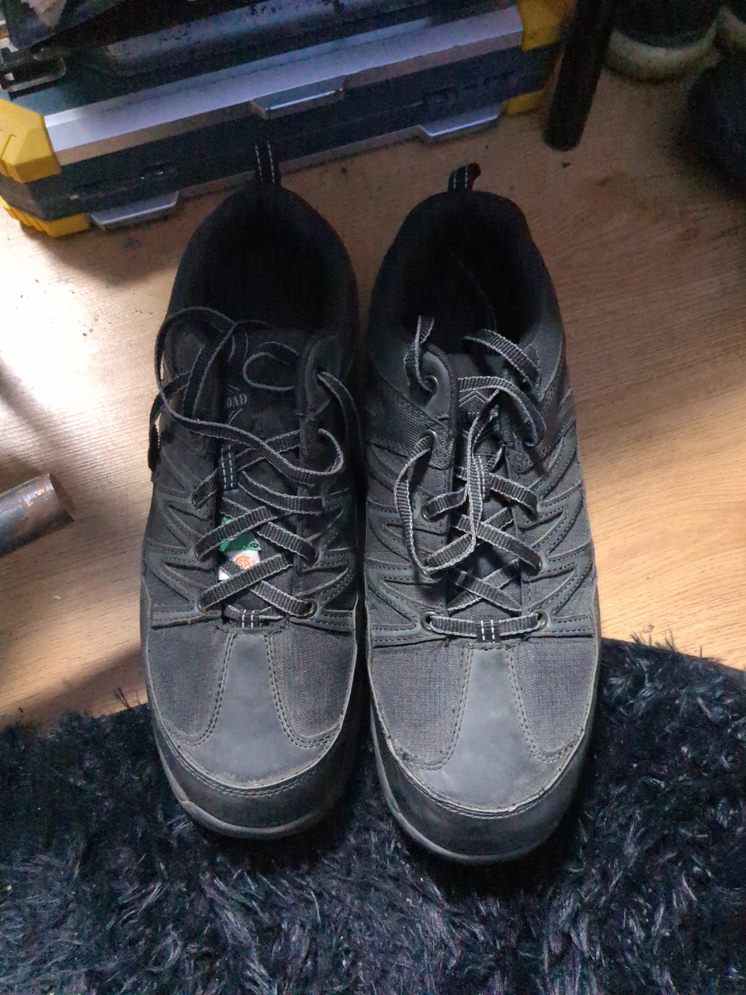 Black Workload Steel Toe Shoes - photo 2
