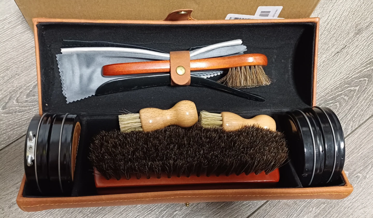 BALORIZ Shoe Shine Kit - Leather Case - photo 5