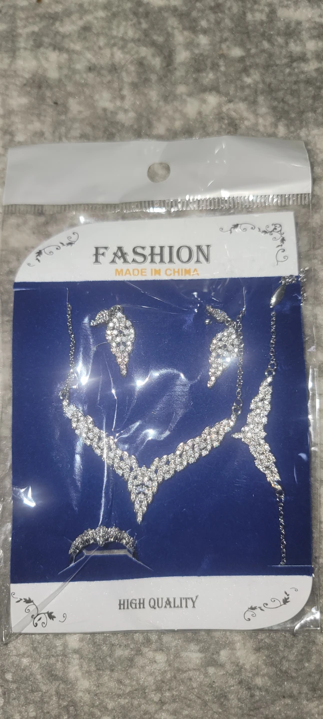 Fashion Jewelry Set - Necklace, Earrings, and Ring