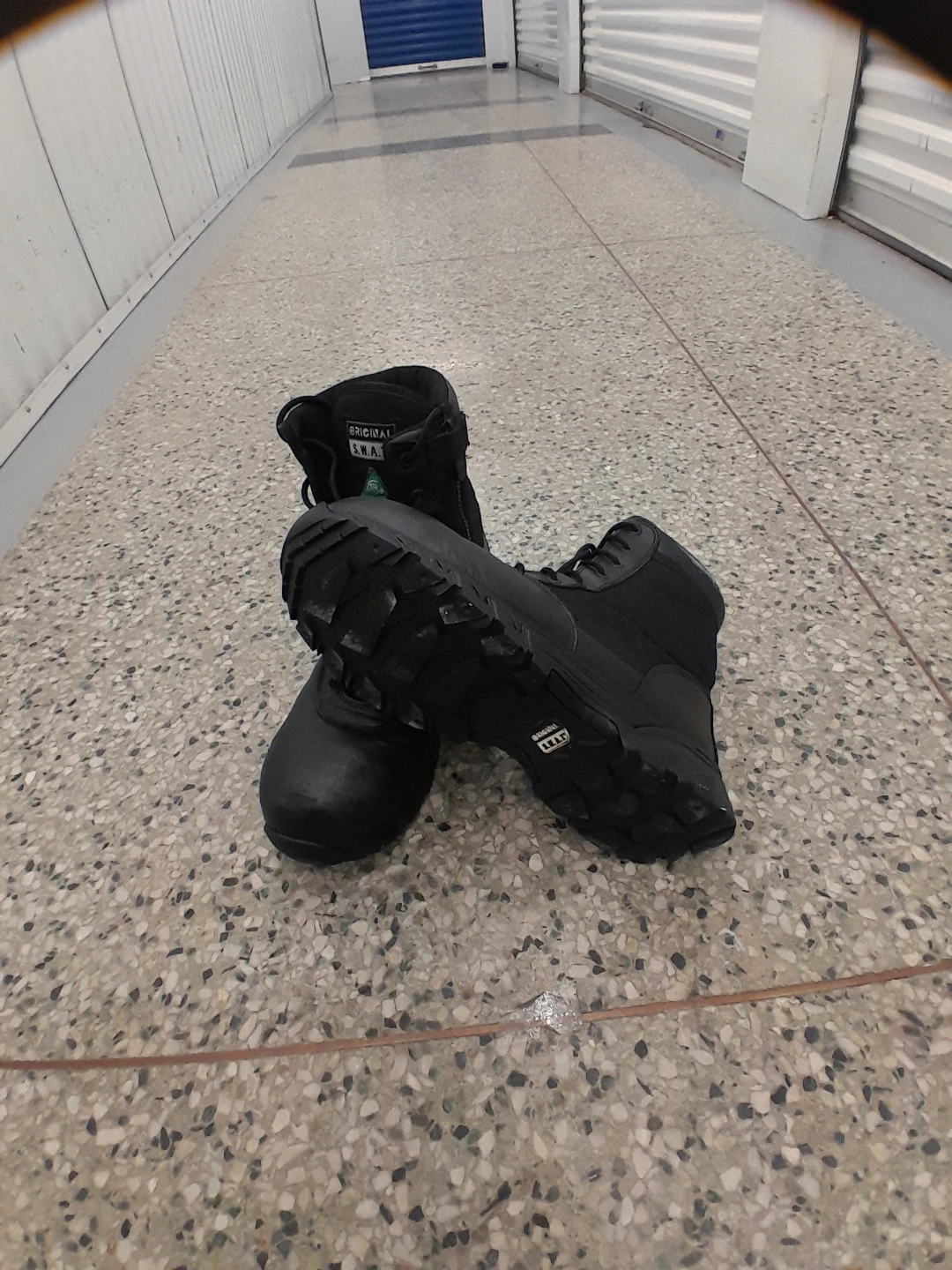 Original SW.A.T. Black Combat Safety Boots Size 12 - photo 4