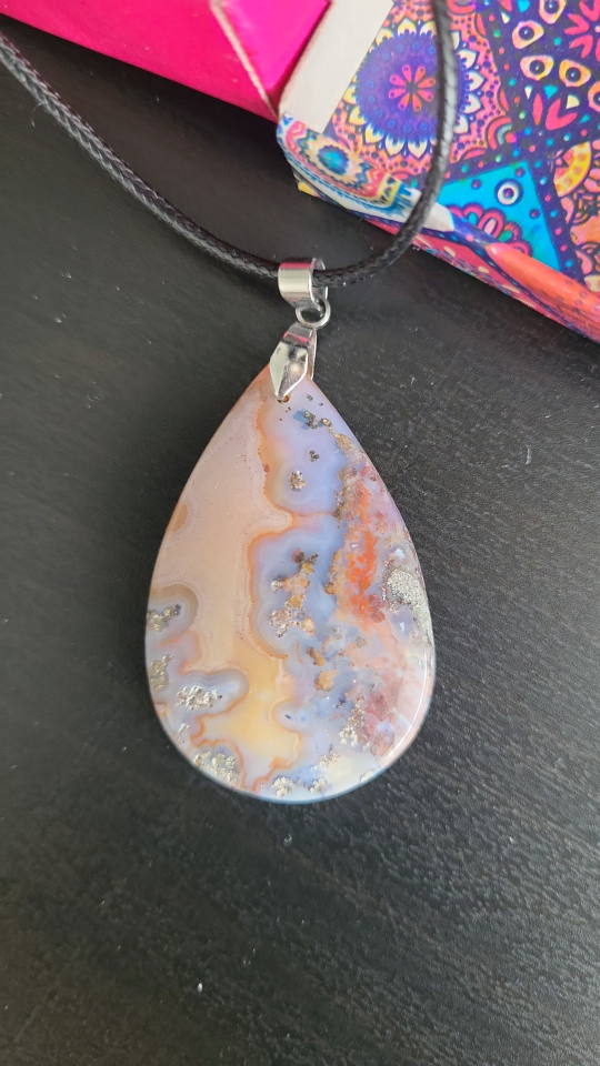 New Teardrop Stone Pendant Necklace🏆 - photo 3