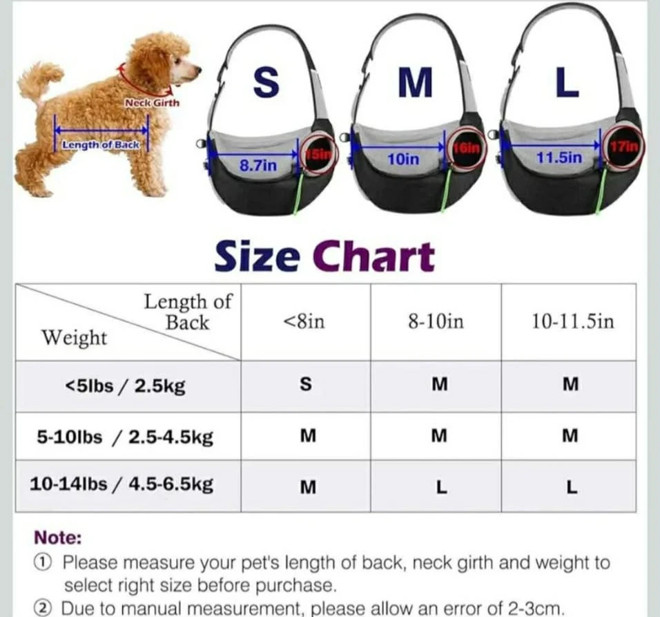 Dog Shoulder Bag, Portable Pet Bag with Adjustable... - photo 4