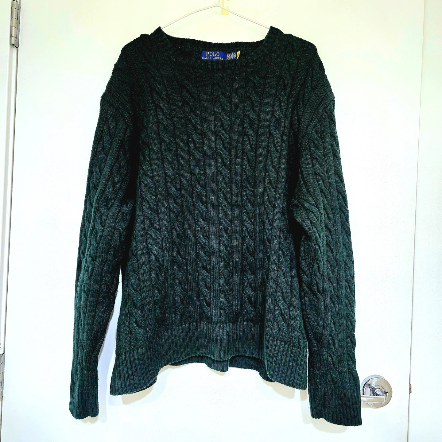 Polo Ralph Lauren Cable Knit Sweater - Green - XXL