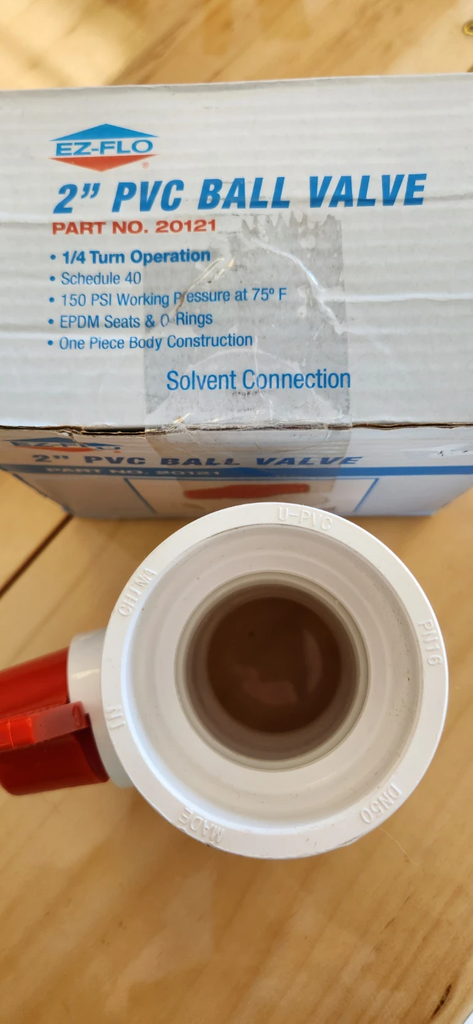 Eastman 2 in. Schedule 40 PVC Slip Ball Valve