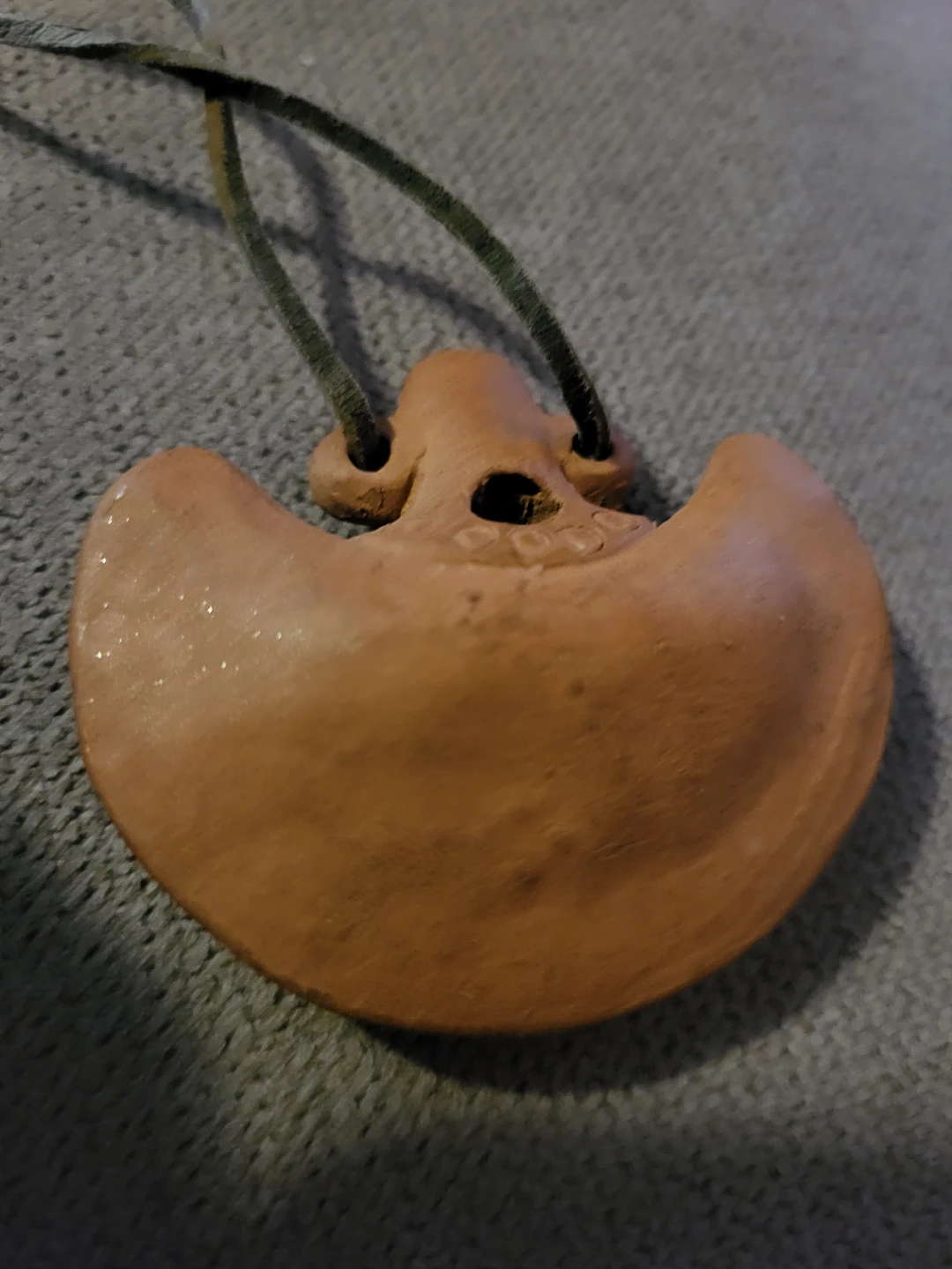Terracotta Ocarina Pendant Necklace - photo 2