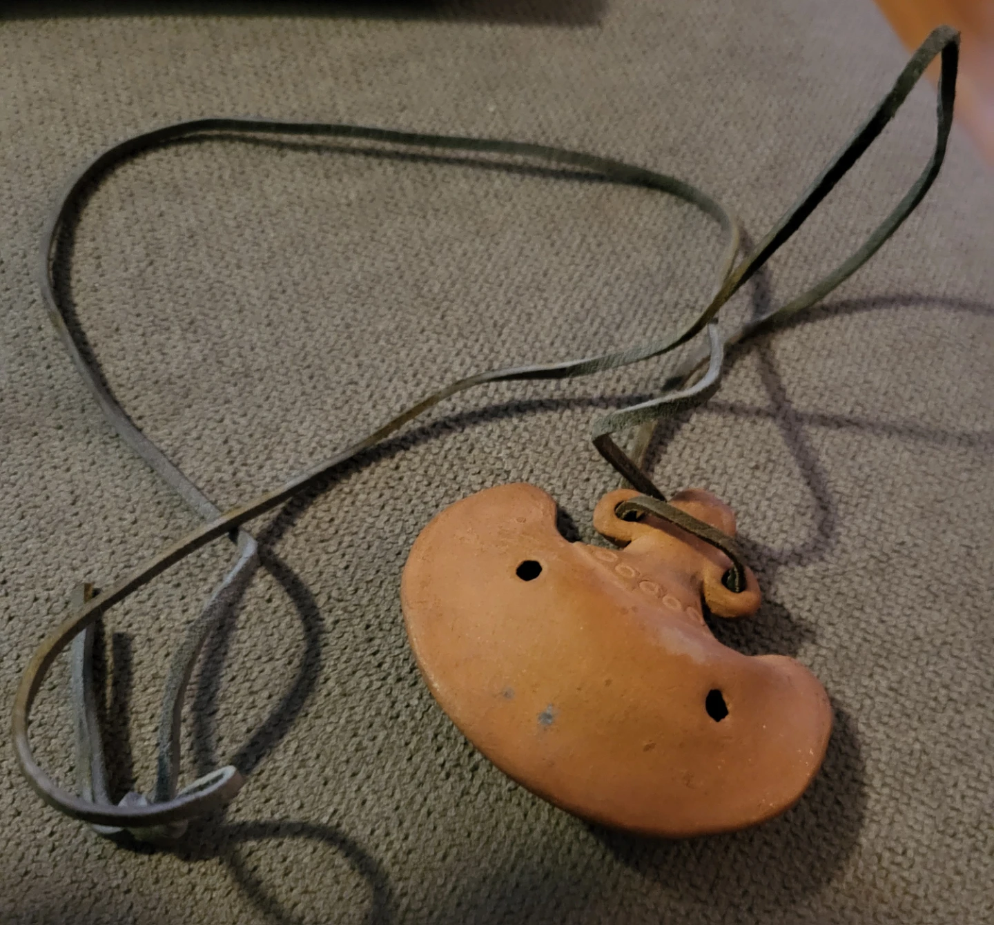 Terracotta Ocarina Pendant Necklace - photo 3