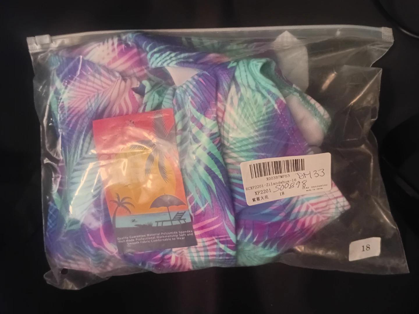 NEW!   Women's Tropical Print One-Piece Swimsuit (Size 16 & 18) - photo 4