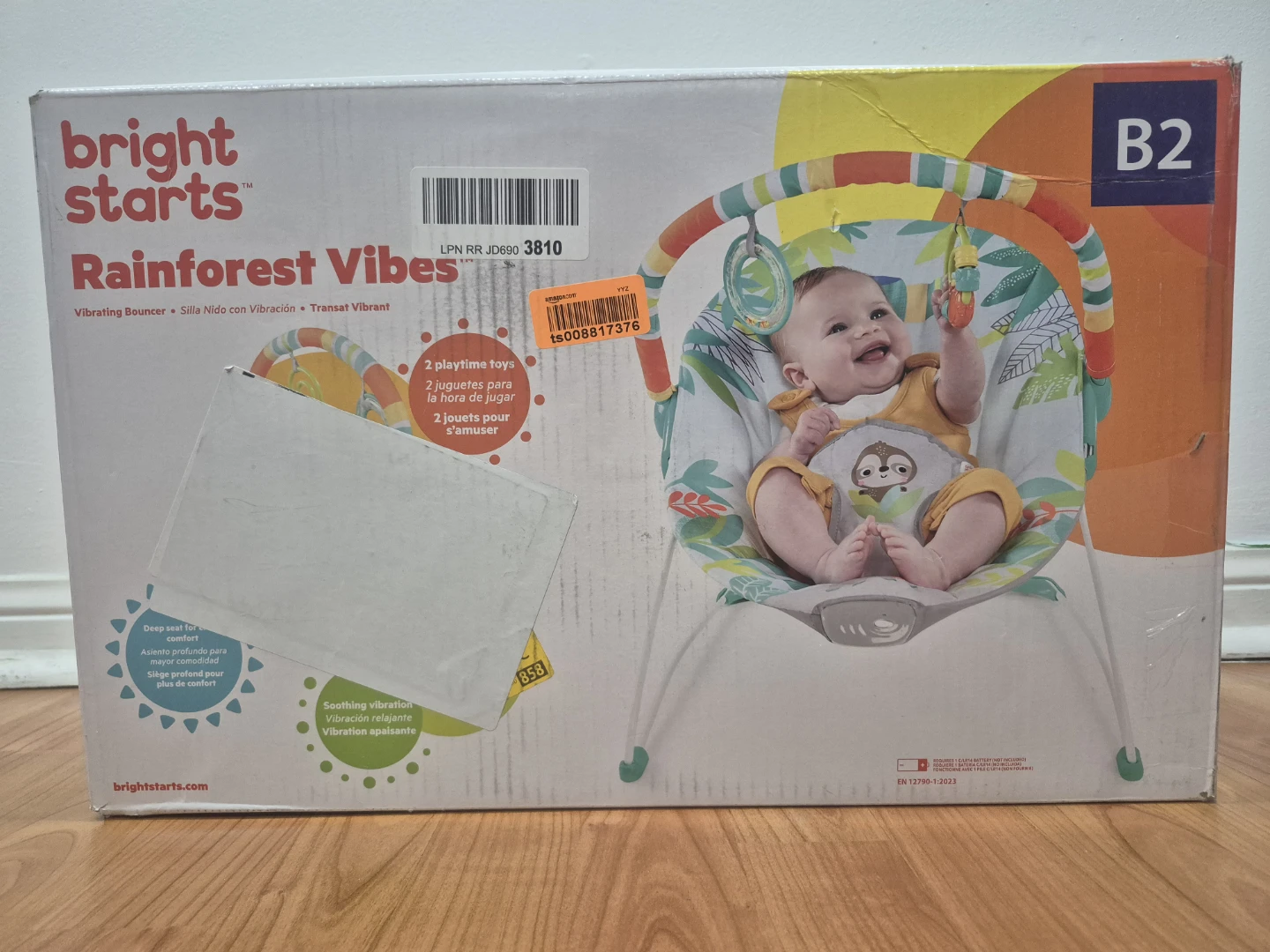 Bright Starts Rainforest Vibes Bouncer