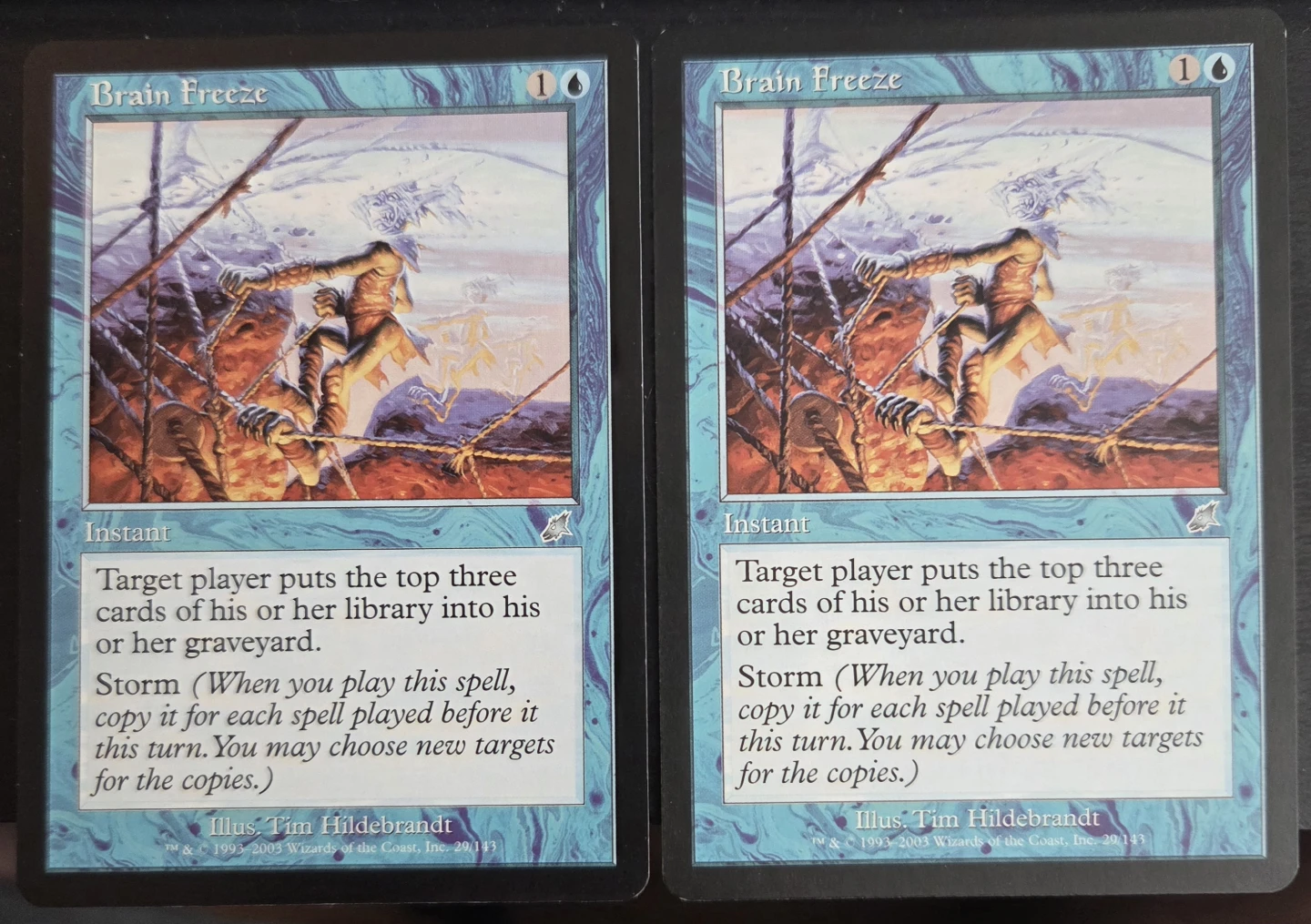 Brain Freeze x2 Magic the Gathering Card