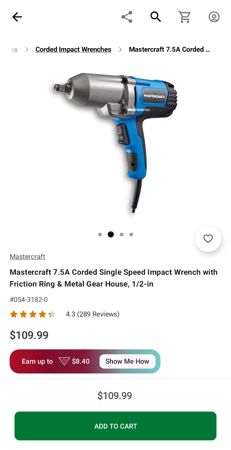 New in box 7.5 amp impact wrench - photo 4