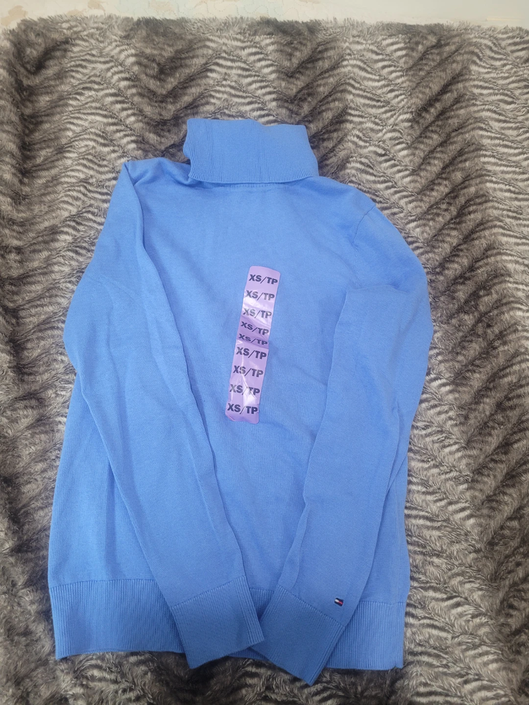Tommy Hilfiger Blue Turtleneck Sweater XS
