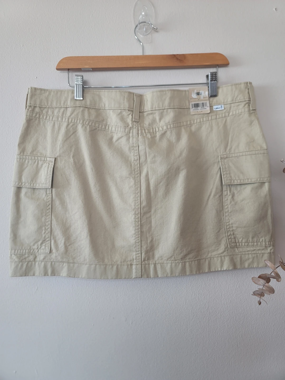 Levi’s '94 Cargo Twill Mini Skirt in Safari Tan Sz 32 NWT Cotton - photo 5
