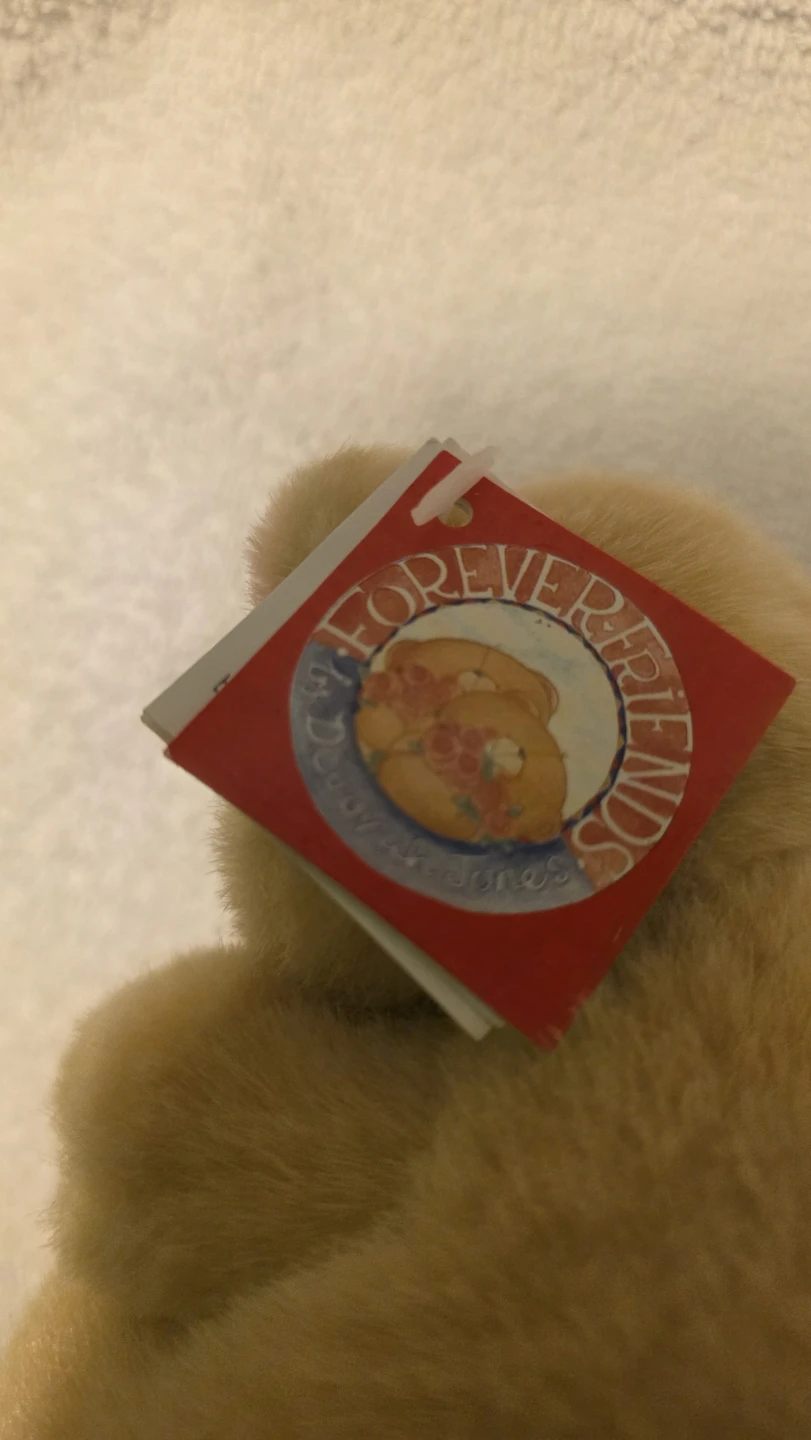 5" Forever Friends "S" Teddy Bear Plush Toy - photo 2