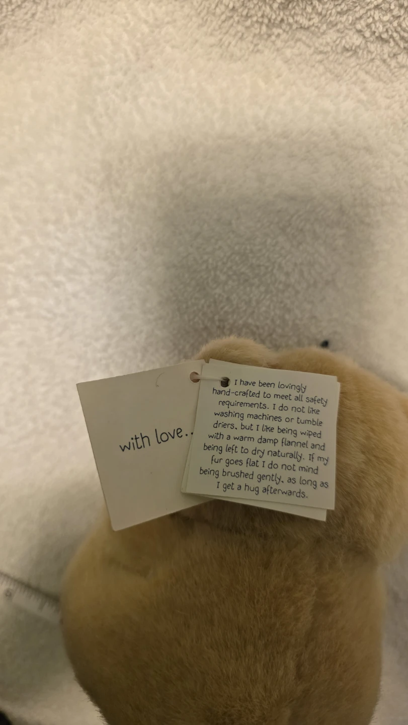 5" Forever Friends "S" Teddy Bear Plush Toy - photo 3