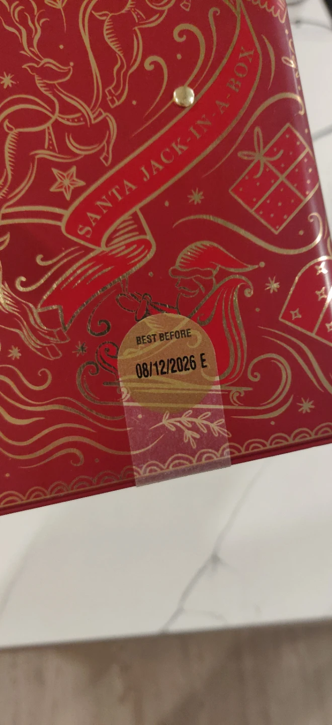 Rare M&S Santa Jack-In-A-Box Mini Chocolate Chip Cookies Tin 🥕 - photo 3