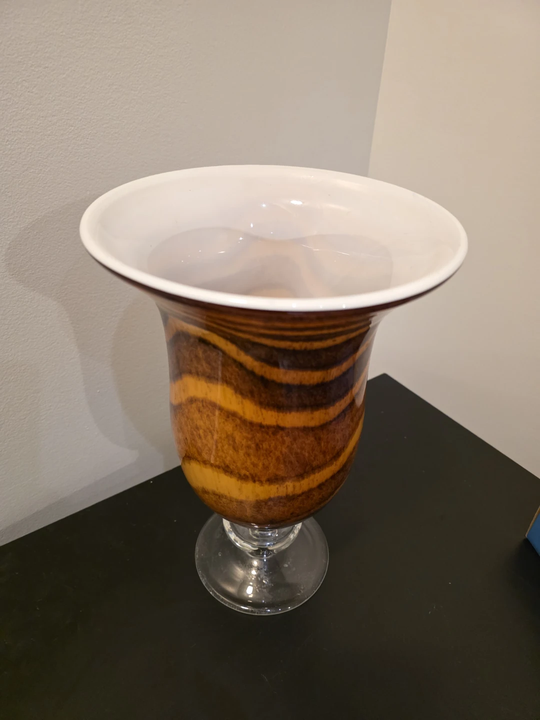 Glass Vase with Swirl Pattern - photo 2