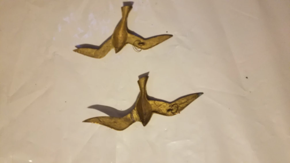 Two Vintage Brass Bird Figurines - photo 2