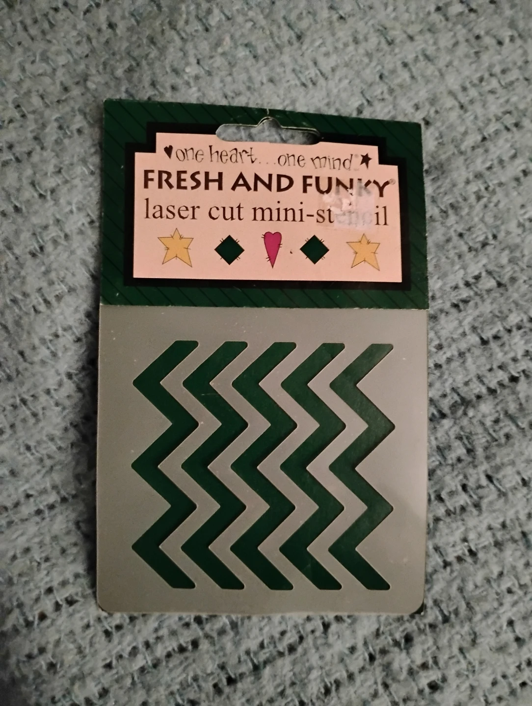 NEW!! LASER CUT MINI ZIG ZAG STENCIL