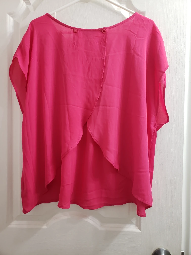 New Torrid Pink Georgette Dolman Sleeveless Crop Top.2 XL - photo 2