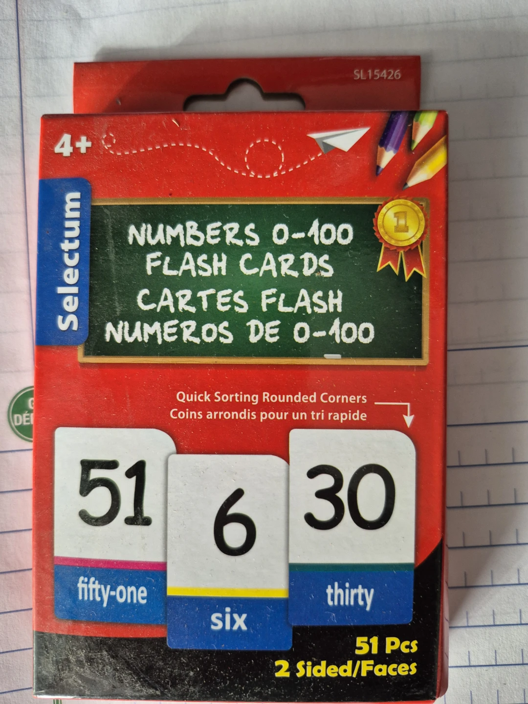 Selectum Numbers 0-100 Flash Cards