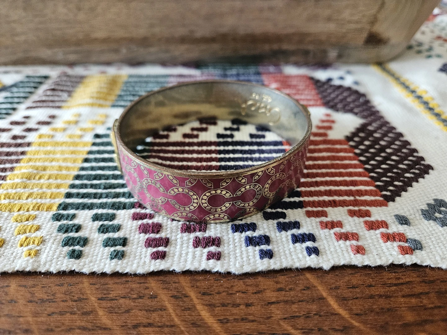 Coach Pink Monogram Bangle Bracelet - photo 2