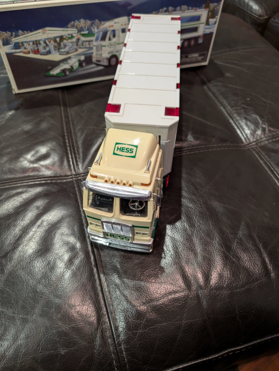 Vintage Hess 2003 Toy Truck and Race Cars - photo 4