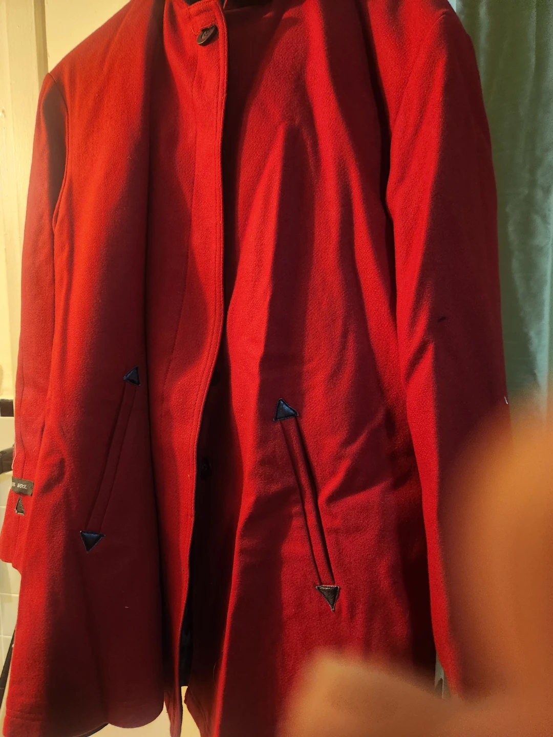 Red Stephanie Mathews Coat with Toggle Closure - photo 5