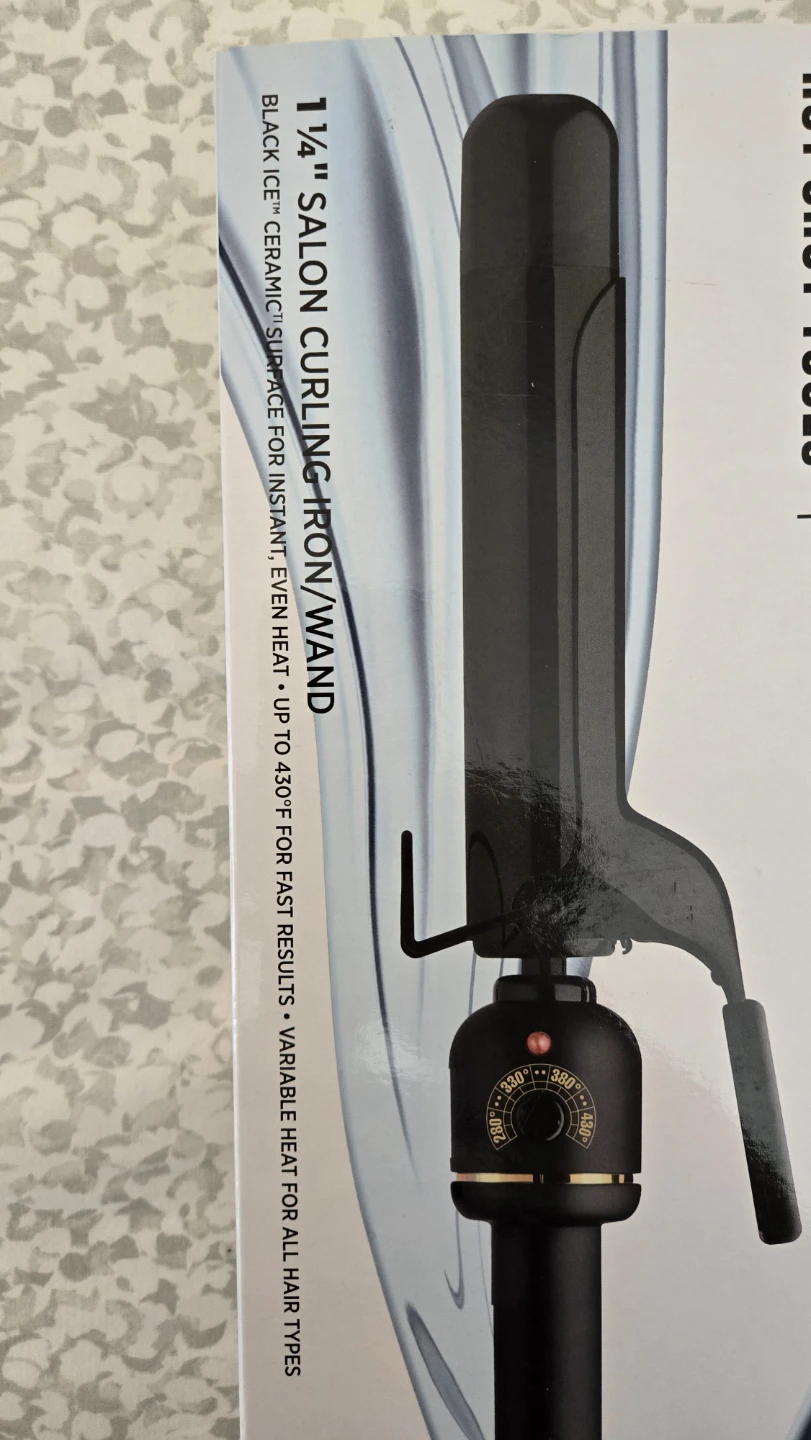 Hot Shot Tools Black Ice 1 1/4" Salon Curling Iron/Wand - photo 2