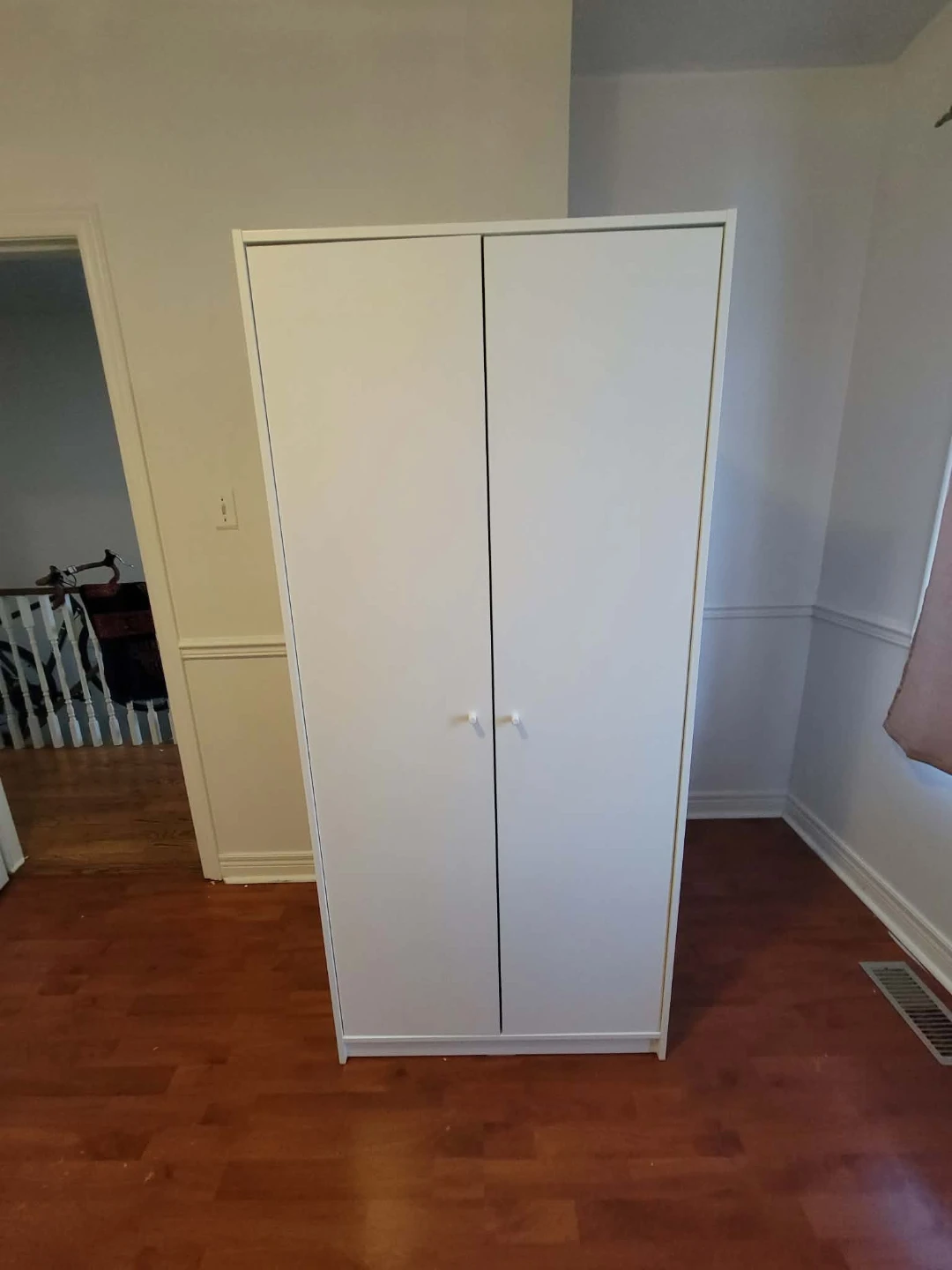 White Double Door Wardrobe