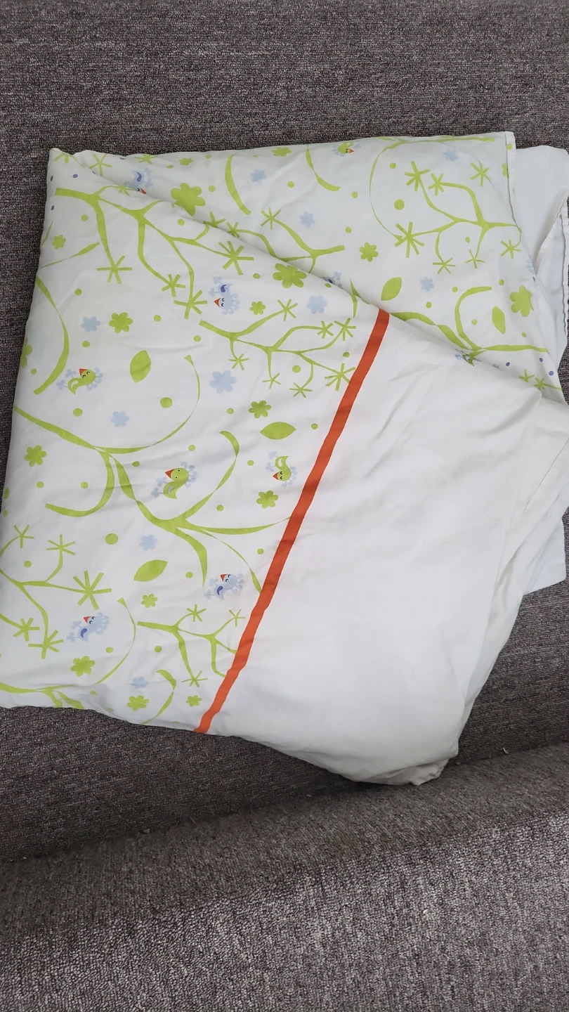 Baby blanket with Duvet Cover with Bird and Tree Print