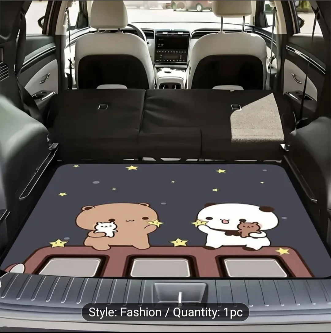 Car Trunk Mat with Cute Bear Design - photo 3