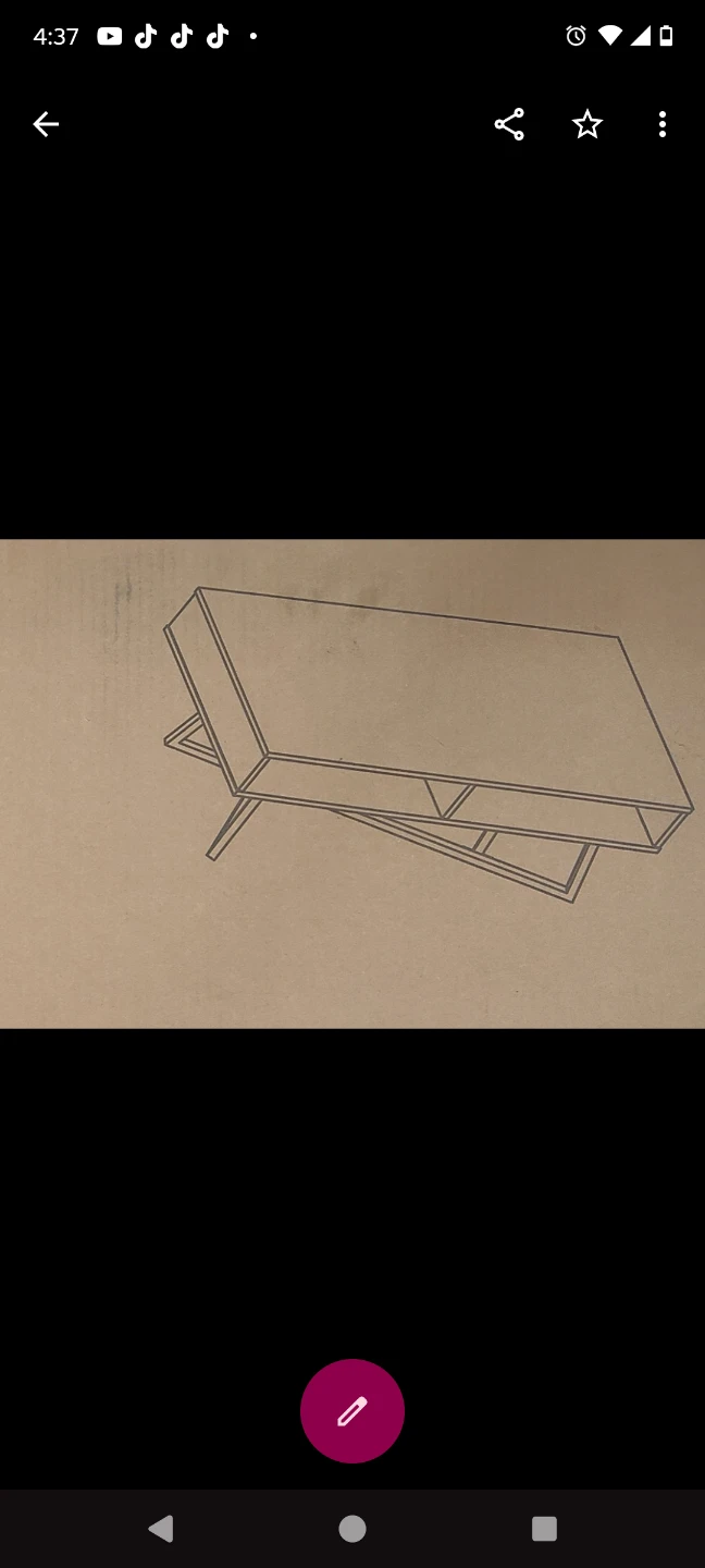 Modern Wood Coffee Table with Storage - 43.25" L - photo 4