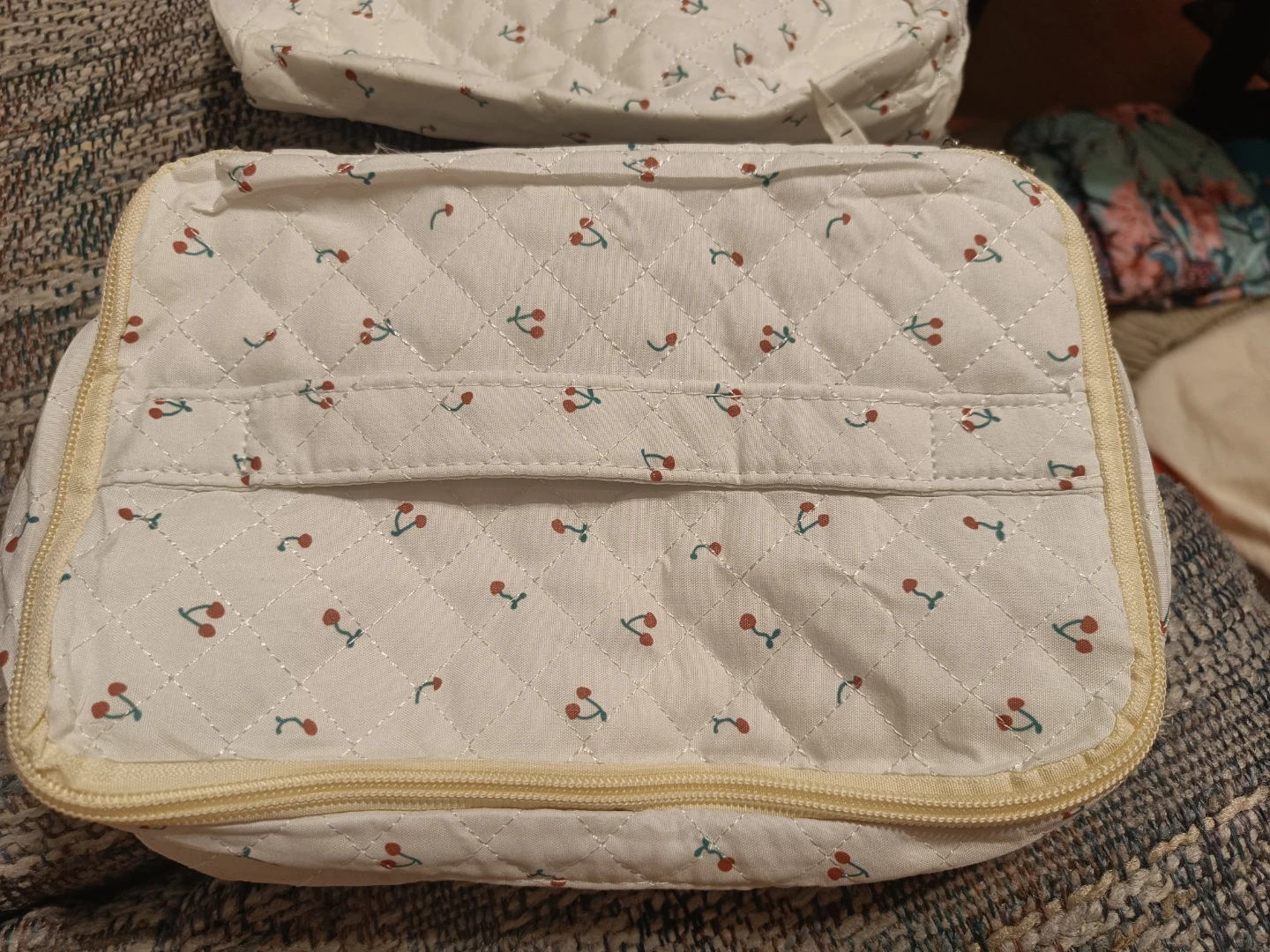 Jolly House Quilted Cherry Cosmetic Bag - photo 3
