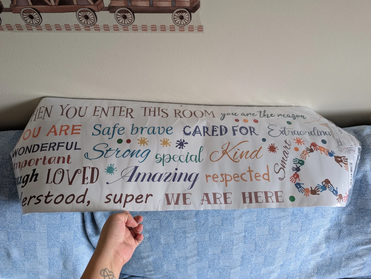 Inspirational Wall Decal - "When You Enter This Room"