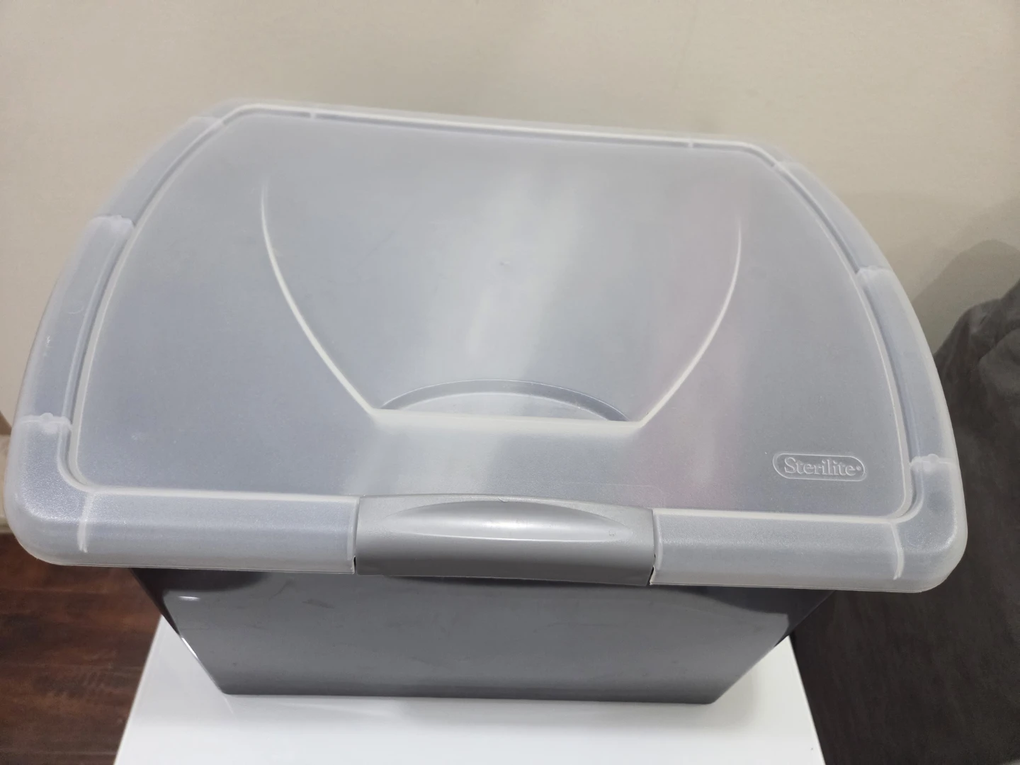 Sterilite Black Storage Bin with Lid
