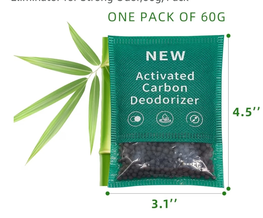 6 Pack New Type Activated Charcoal Odor absorber ,60g/Pack - photo 2
