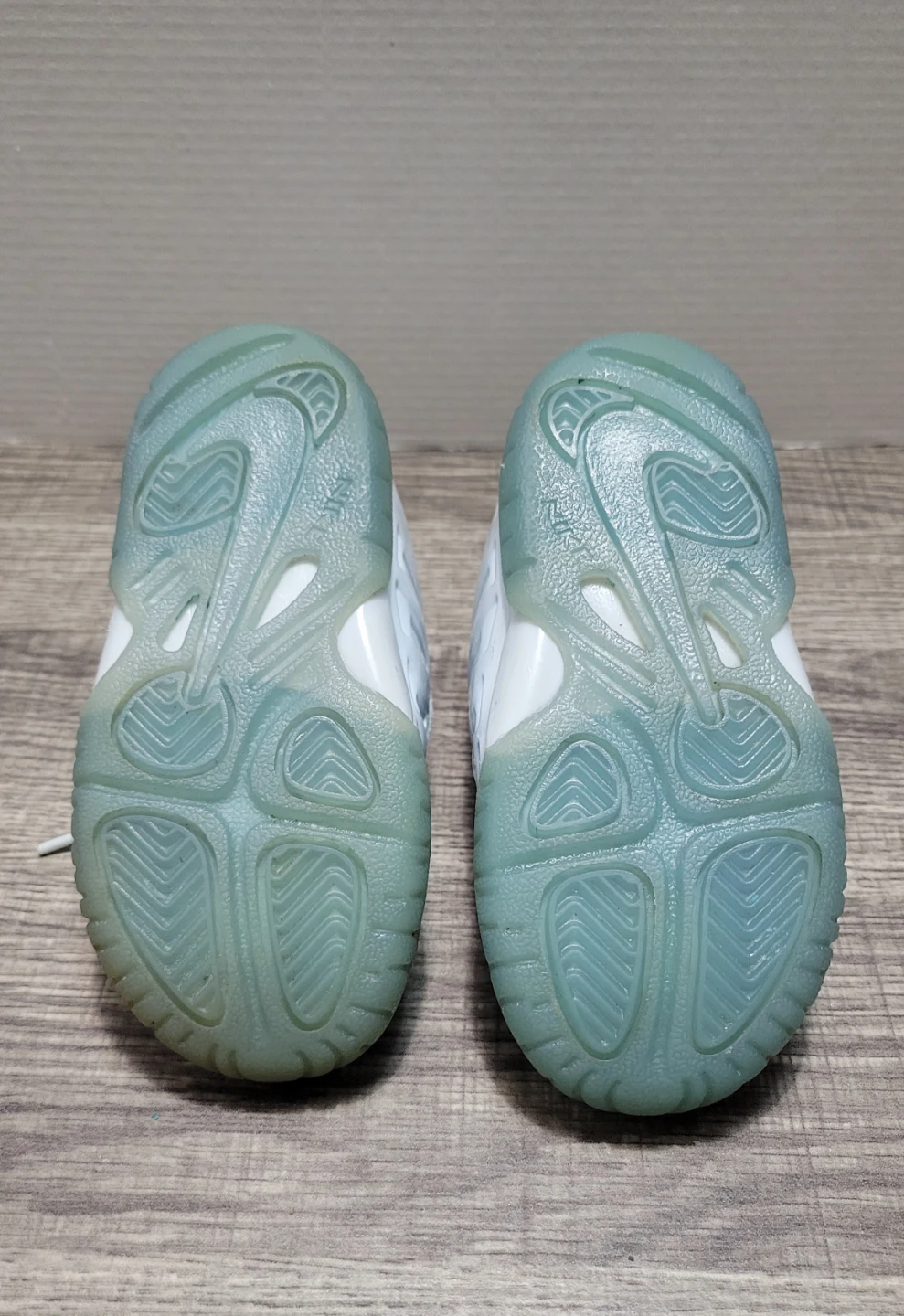 Nike Little Posite One Toddler Shoes 6C White/Light Blue - photo 5