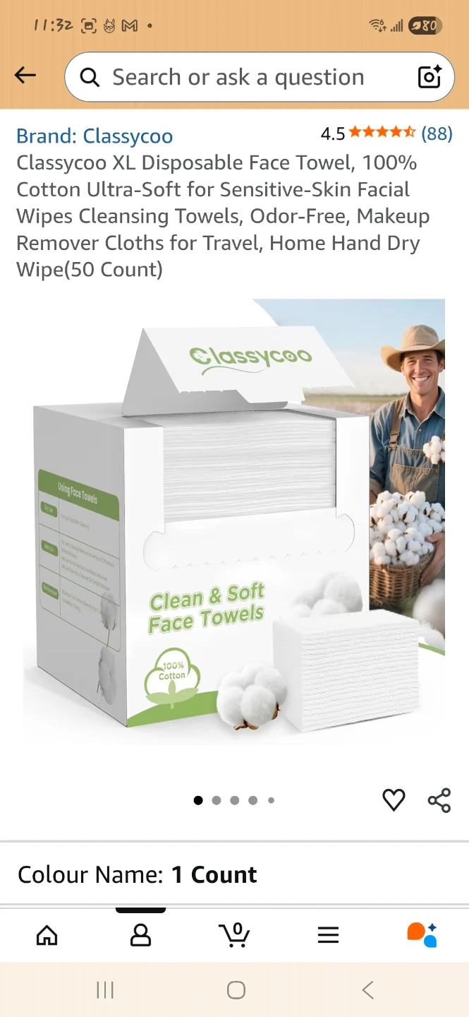 XL Disposable Face Towels (50 Count) - photo 2